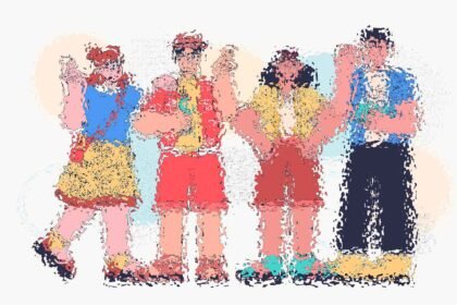 Gruppo di giovani designer fintech che discutono idee.