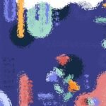 Astratto design grafico colorato adatto per web e mobile.