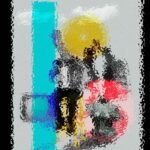 Design astratto che simboleggia l'accessibilità nelle app sanitarie.