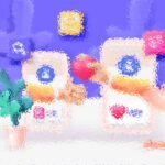 Illustrazione astratta di design web con dispositivi e piante