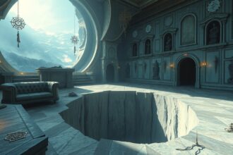 Sognare una voragine nel pavimento simboleggia paure e trasformazione.