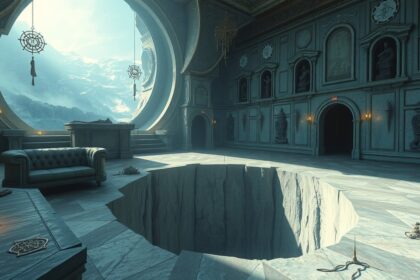 Sognare una voragine nel pavimento simboleggia paure e trasformazione.