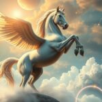 Un cavallo mitologico con ali che simboleggia libertà e forza.
