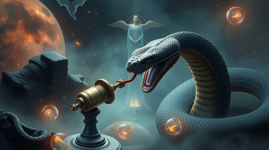 Vipera che morde simbolizza tradimenti e paure interiori