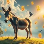Asino simboleggia testardaggine, umiltà e numeri fortunati