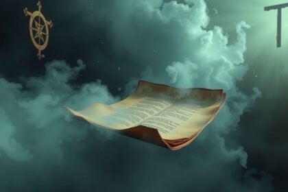 Illustrazione di un lenzuolo fluttuante simbolo di sogni e morte