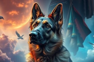 Un pastore tedesco simbolizza lealtà e protezione nei sogni.