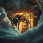 Calabrone gigante in casa simbolizza tensione e conflitti.