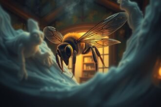 Calabrone gigante in casa simbolizza tensione e conflitti.