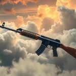 Fucile in mano simbolo di difesa e conflitti interiori