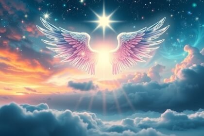 Ali angeliche che simboleggiano la crescita spirituale e l'equilibrio.