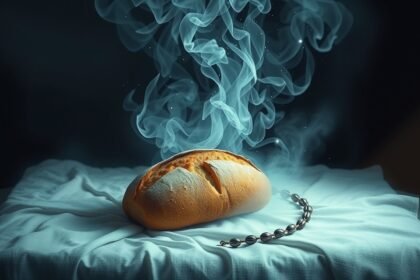 Pane fumante simbolo di nutrimento e vita nei sogni