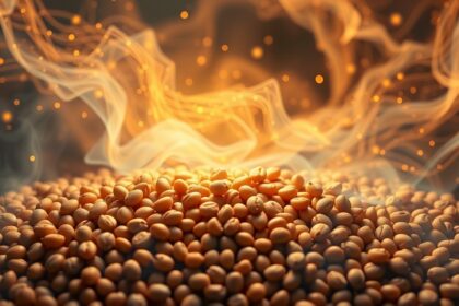 Lenticchie dorate simbolo di fortuna e prosperità per Capodanno