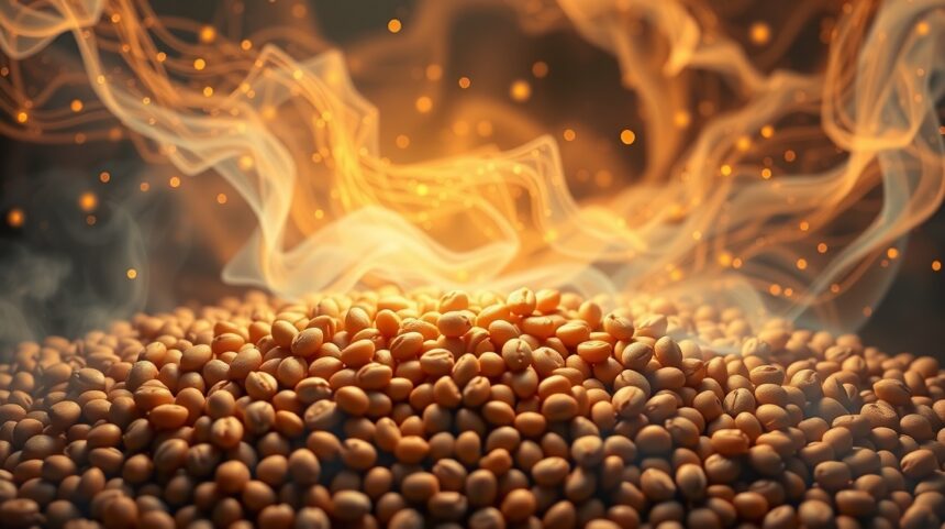 Lenticchie dorate simbolo di fortuna e prosperità per Capodanno