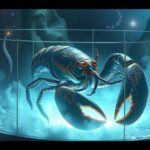 Crostaceo in un acquario che simboleggia protezione e barriere nei sogni.