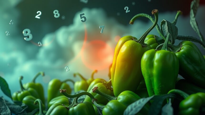 Peperoni verdi simbolo di invidia e acerbità nei sogni