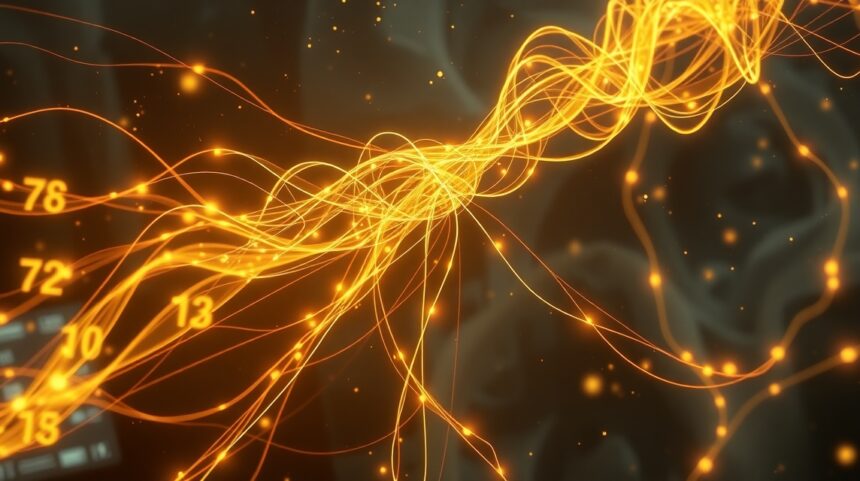 Illustrazione di numeri del Lotto e simboli di legame eterno