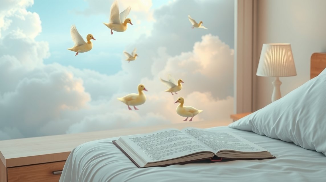 Sogni di anatre che simboleggiano tranquillità e armonia familiare