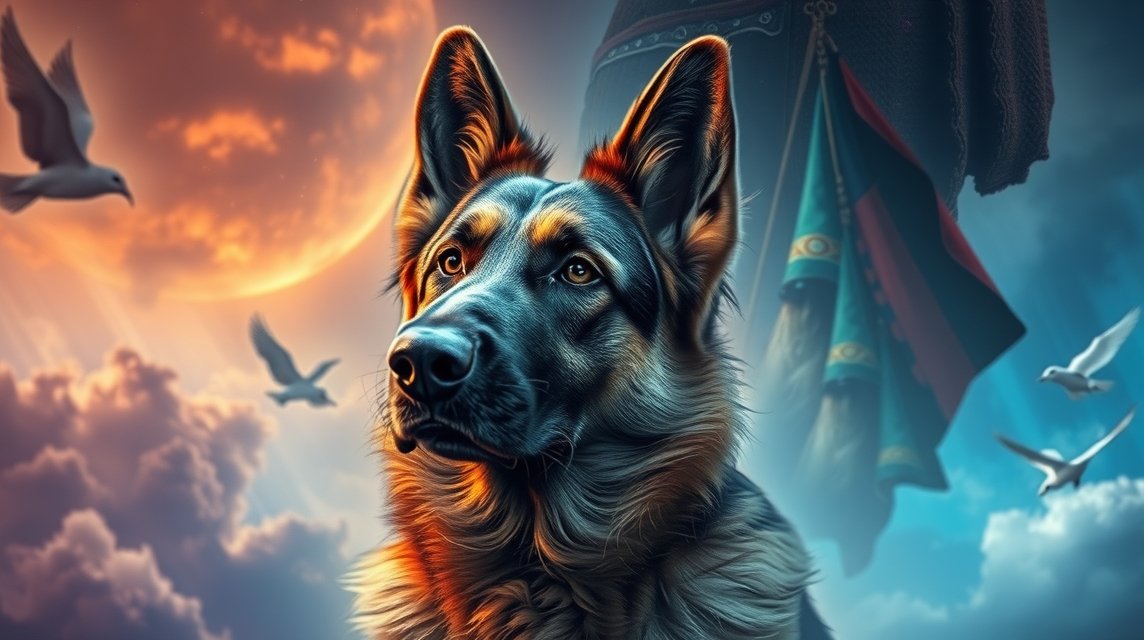 Un pastore tedesco simbolizza lealtà e protezione nei sogni.