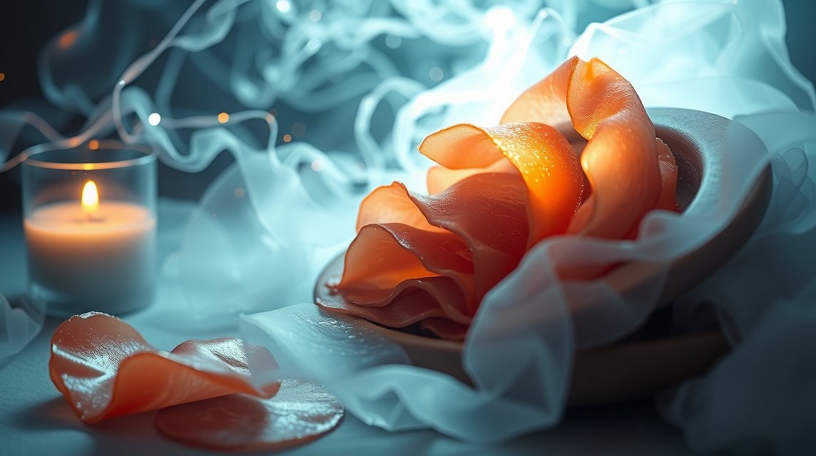 Sogni di mangiare prosciutto crudo con effetti di luce