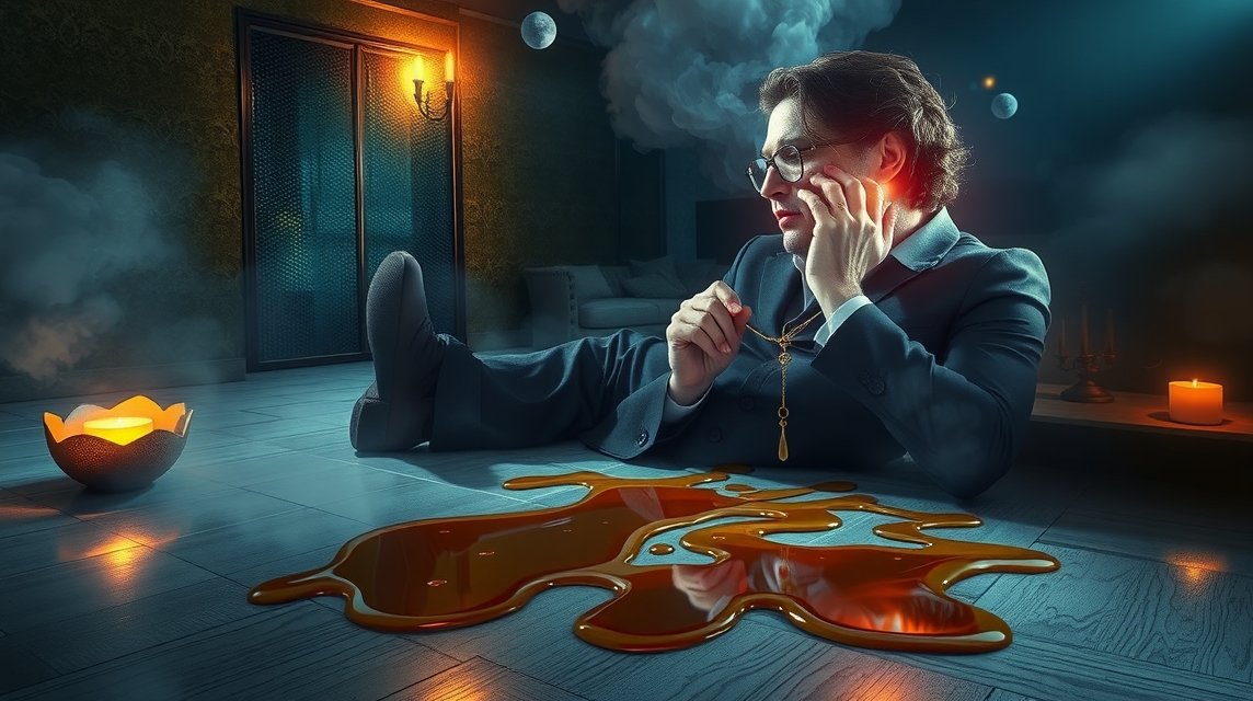 Sogno di olio sul pavimento simboleggia fortuna e inciampi.