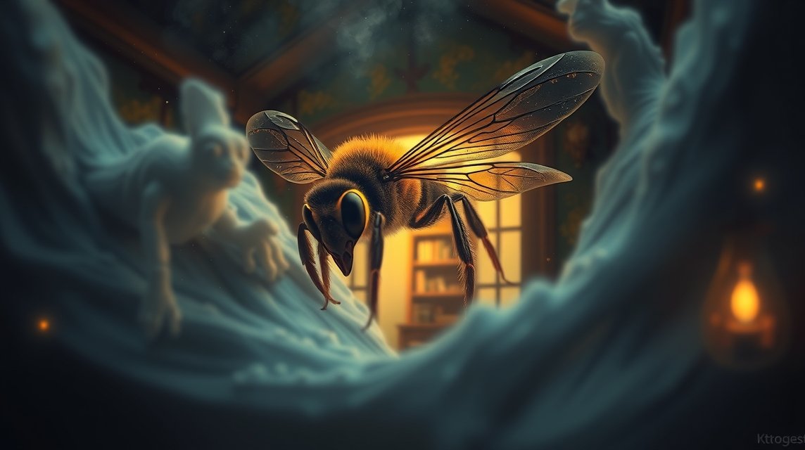 Calabrone gigante in casa simbolizza tensione e conflitti.