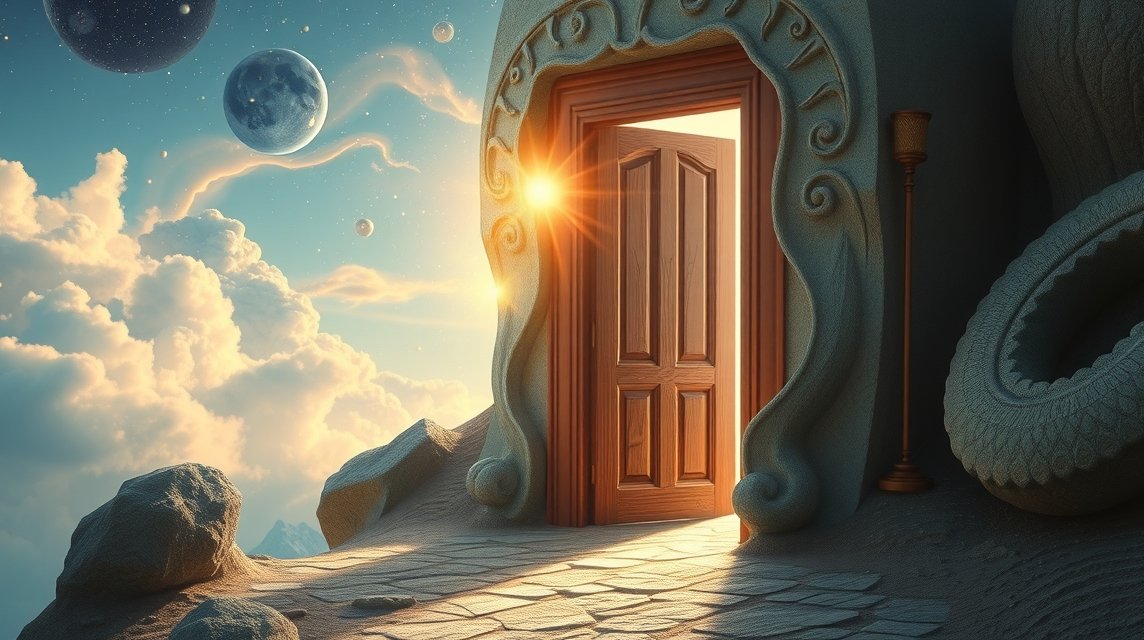 Porta aperta simbolo di nuove opportunità nel sogno