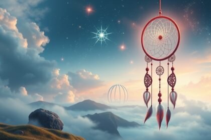 Sogni e simbolismo del Papa con un catturafantasmi tra le nuvole