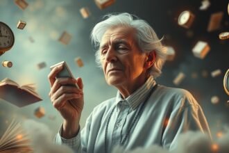 Anziano riflettendo su saggezza e memorie del passato