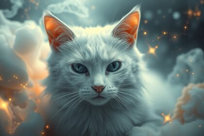 Gatto bianco simbolo di purezza e inganno nei sogni