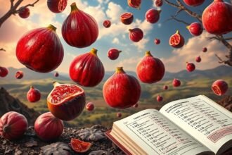 Fichi rossi sospesi e libro dei numeri per il Lotto