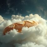 Un pane galleggiante tra le nuvole, simbolo di abbondanza e prosperità.