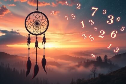 Sogni e numeri del Lotto con un dreamcatcher al tramonto.