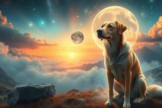 Cane simboleggiante i numeri fortunati nella Smorfia Napoletana