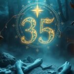 Numero 35 della Smorfia Napoletana con simboli misteriosi