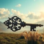 Chiave ornata che simboleggia la chiusura e la riconciliazione nei sogni