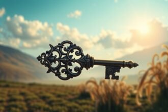 Chiave ornata che simboleggia la chiusura e la riconciliazione nei sogni