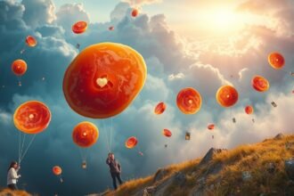 Sogni e simboli di prosciutto cotto sospesi tra le nuvole