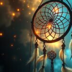 Sognare vermi bianchi e salute onirica rappresentati da un tamburo dei sogni