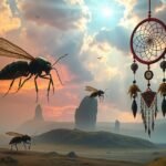 Insetti che attaccano nel sogno: simbolo di problemi quotidiani