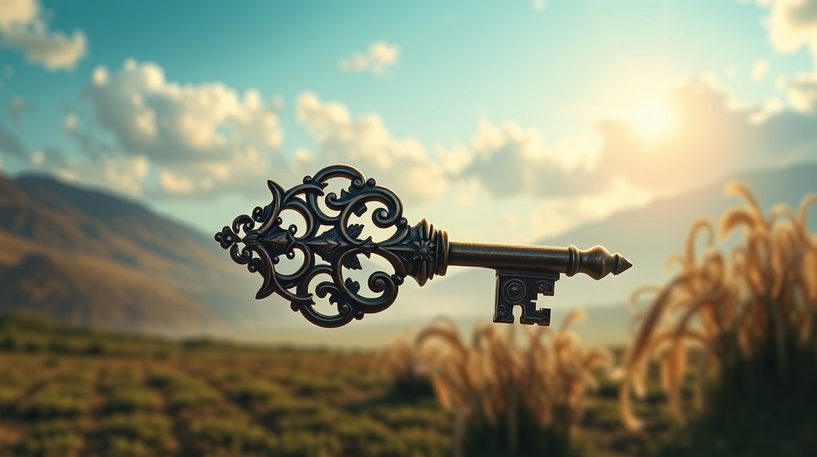 Chiave ornata che simboleggia la chiusura e la riconciliazione nei sogni