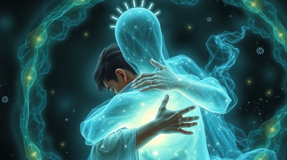 Immagine di un abbraccio che simboleggia affetto e protezione.