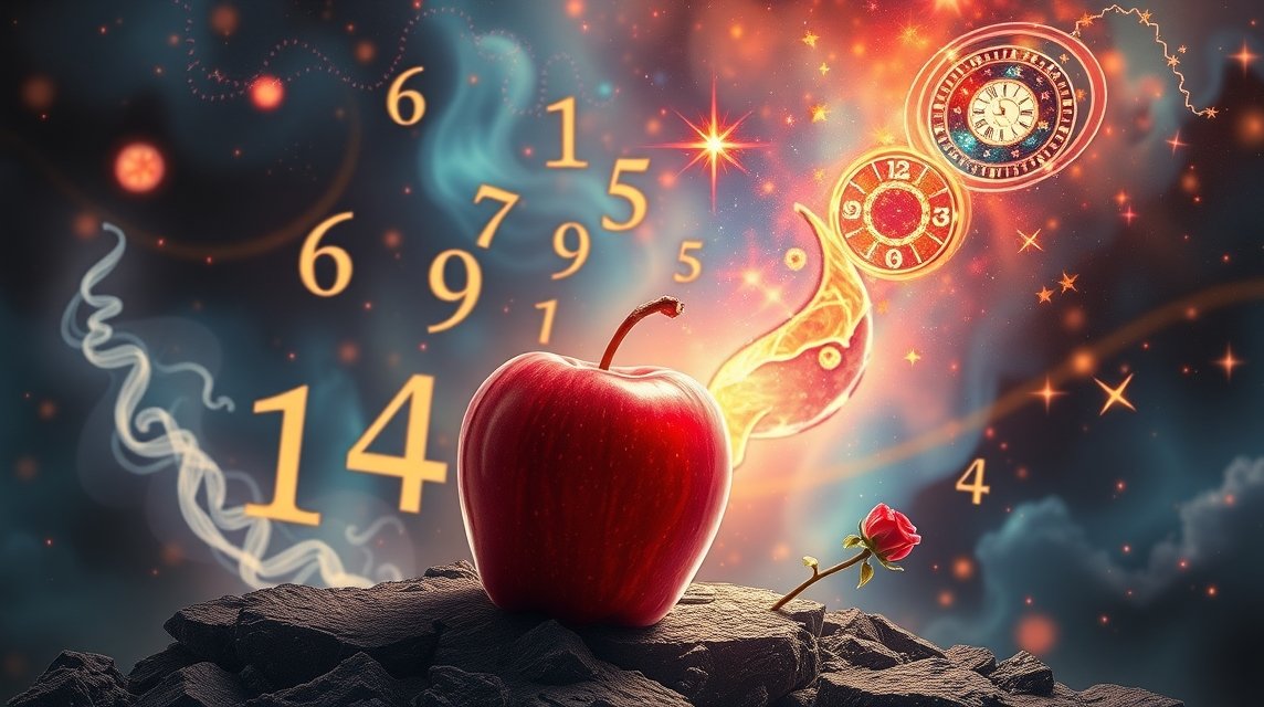 Mele rosse e numeri della Smorfia in un contesto onirico