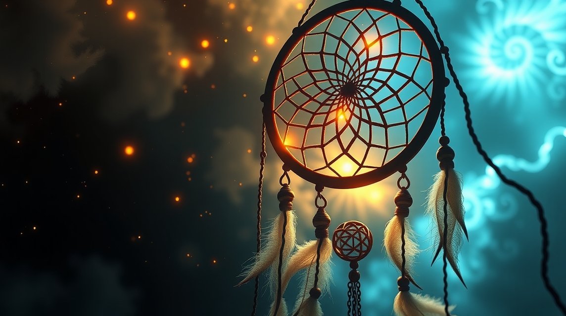 Sognare vermi bianchi e salute onirica rappresentati da un tamburo dei sogni