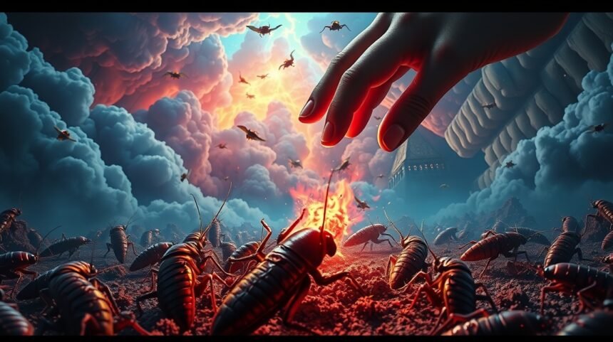 Sognare di schiacciare scarafaggi come simbolo di vittoria e liberazione.