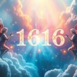 Rappresentazione angelica del numero 1616 nel cielo