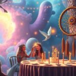 Festa di compleanno magica con decorazioni e gioia condivisa