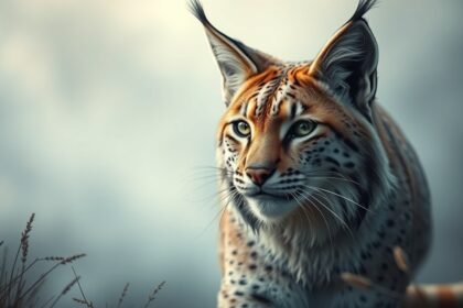 Lince che rappresenta acume e istinto predatorio