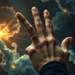 Sognare un dito medio con una fede, simbolo di autonomia e indipendenza.