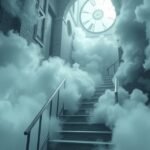 Scale avvolte nella nebbia, simbolo di ansia e insicurezza nei sogni